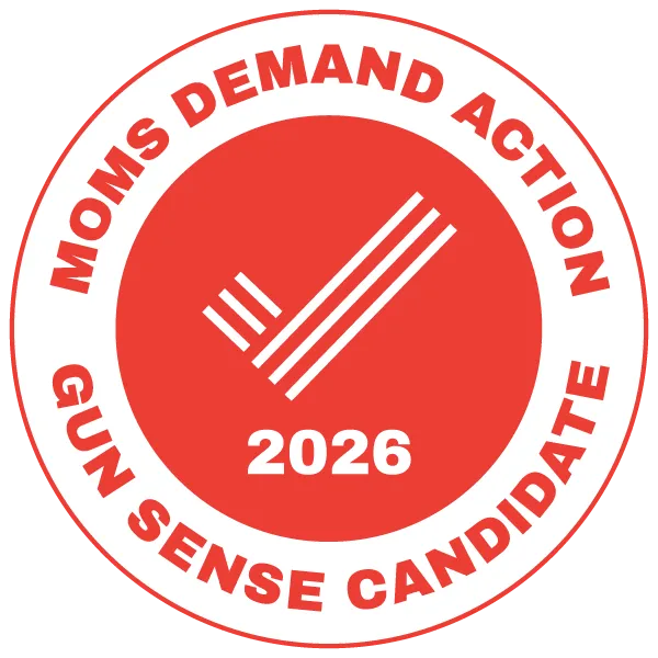 Moms Demand Action graphic reading 2026 Gun Sense Candidate.