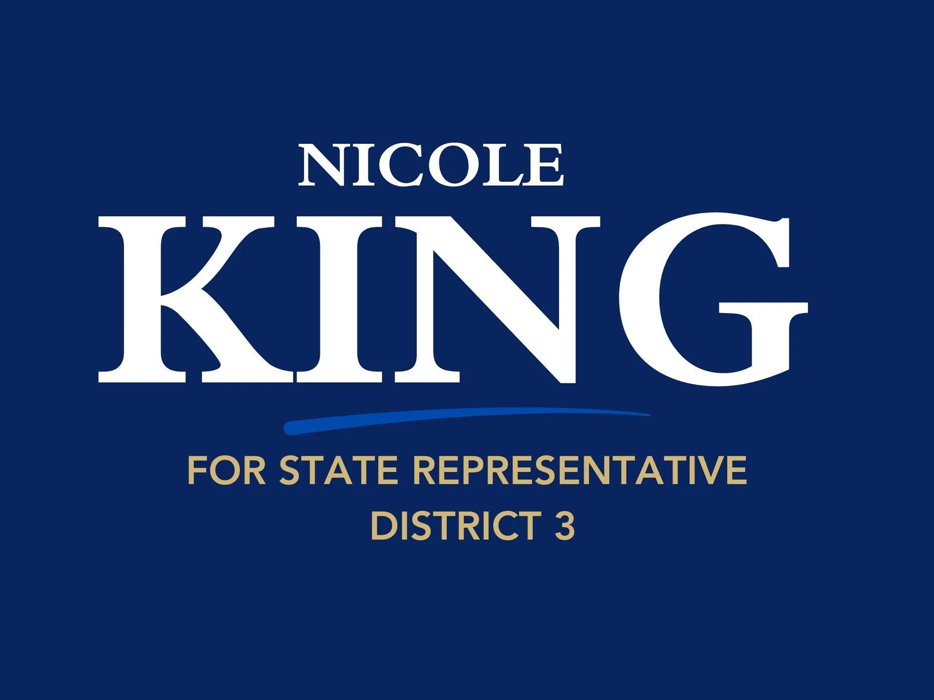 Nicole King for State Representative, District 3